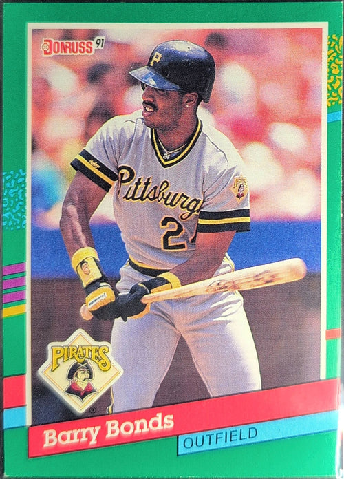 1991 Donruss Barry Bonds #495b Pittsburgh Pirates front