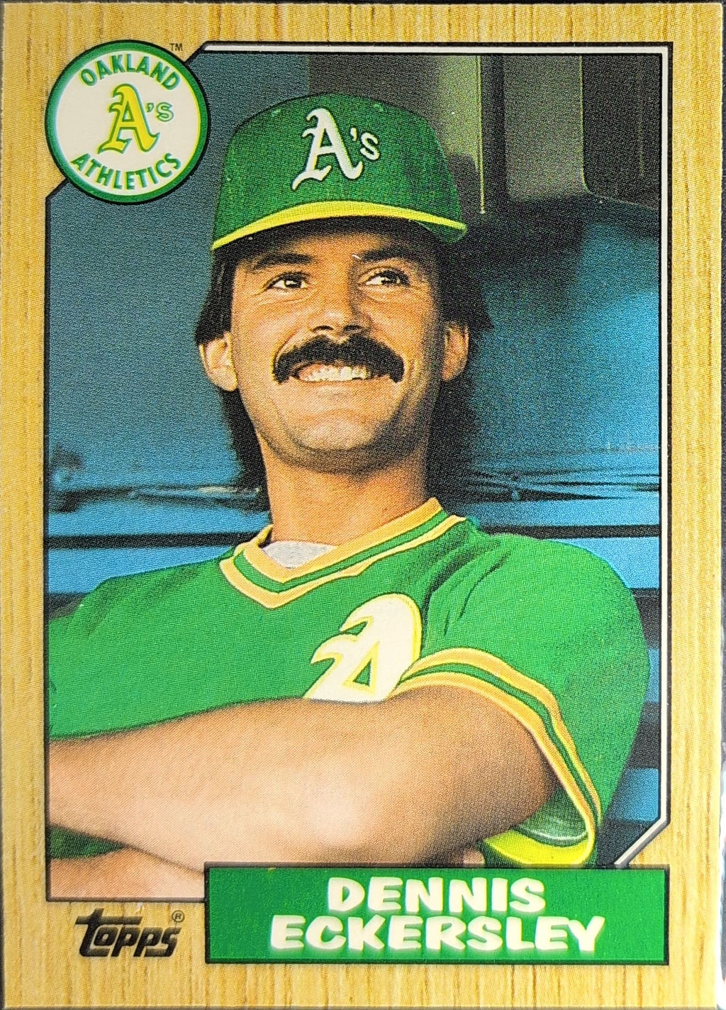 1987 Topps Traded Dennis Eckersley #31T Oakland Athletics front