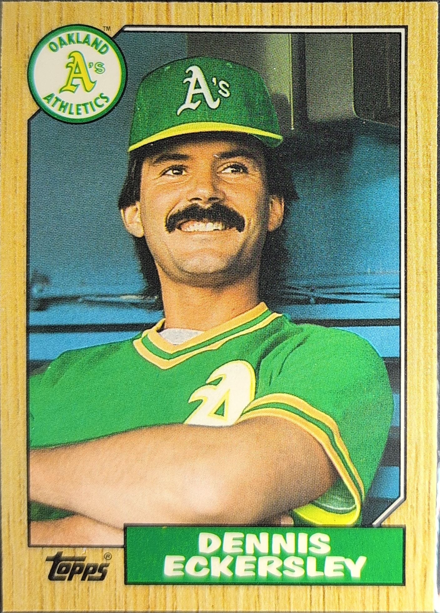 1987 Topps Traded Dennis Eckersley #31T Oakland Athletics front