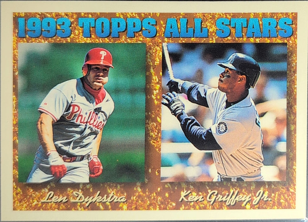 1994 Topps Len Dykstra / Ken Griffey, Jr. #388 Gold Phillies/Mariners front