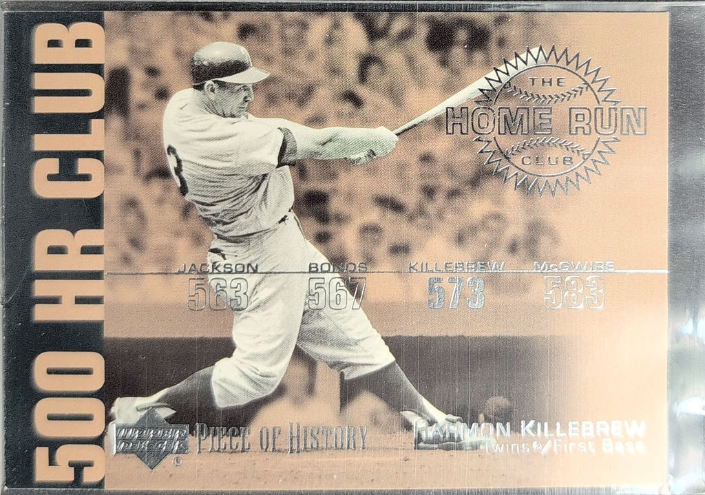 Harmon Killebrew 2002 Upper Deck Piece of History #HR1 500 Home Run Club Minnesota Twins - front image