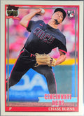 2026 Topps Chase Burns #T91-73 1991 Topps Baseball 35th Anniversary (Series One) Cincinnati Reds front