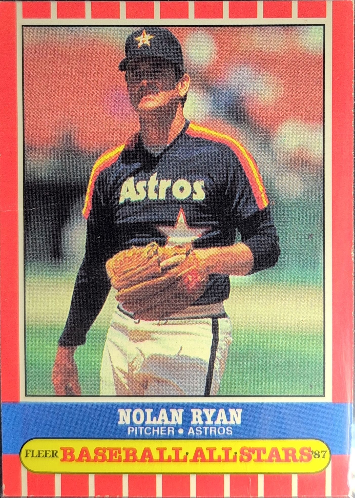 1987 Fleer Baseball All-Stars Nolan Ryan #38 Houston Astros front