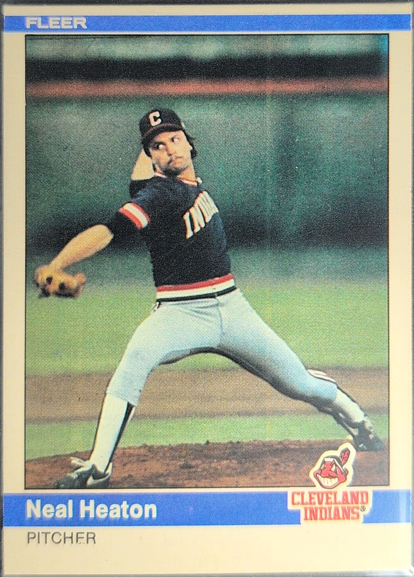 Neal Heaton 1984 Fleer #546 Rookie RC Cleveland Indians - front image