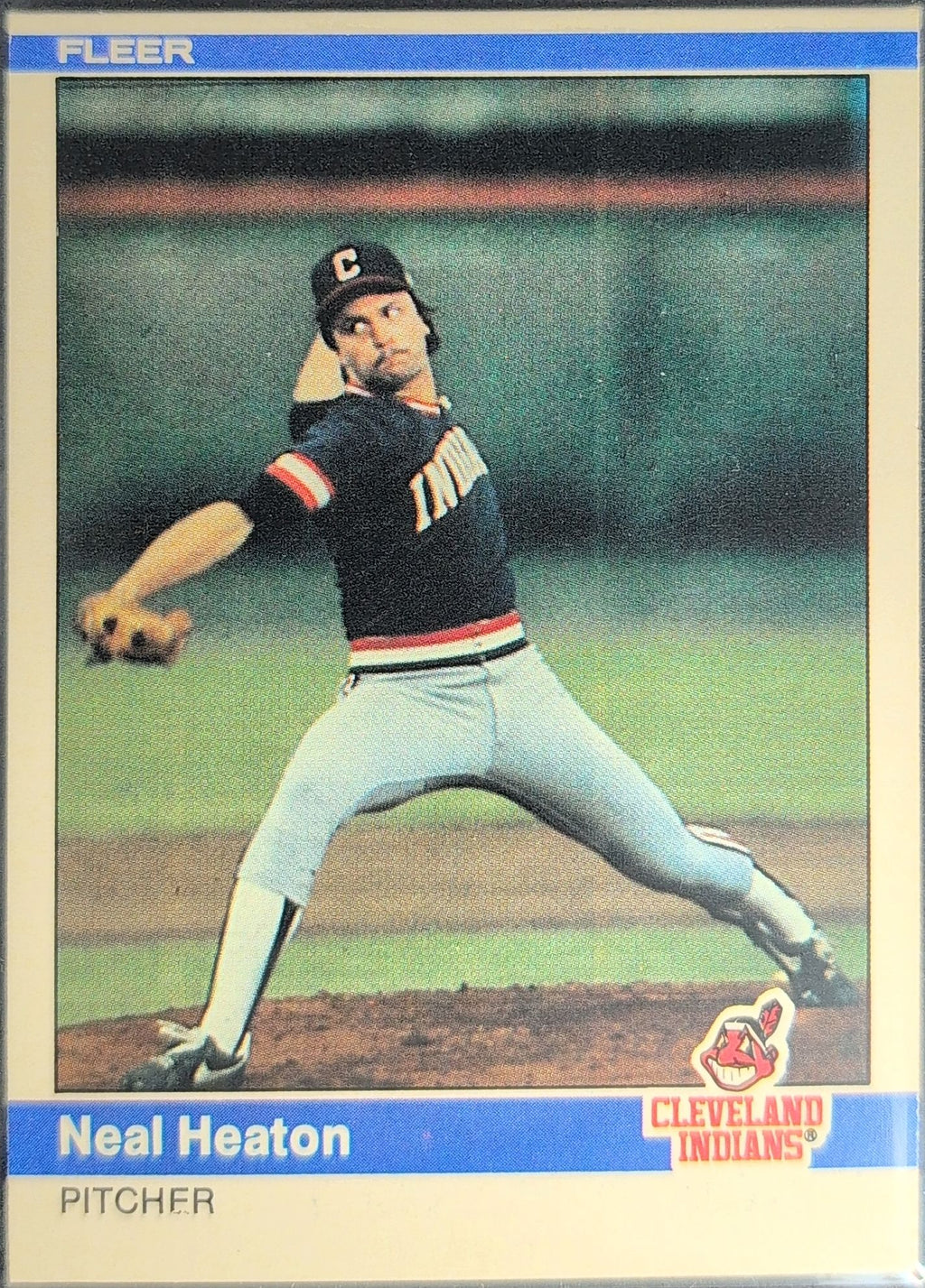 1984 Fleer Neal Heaton #546 RC Cleveland Indians front