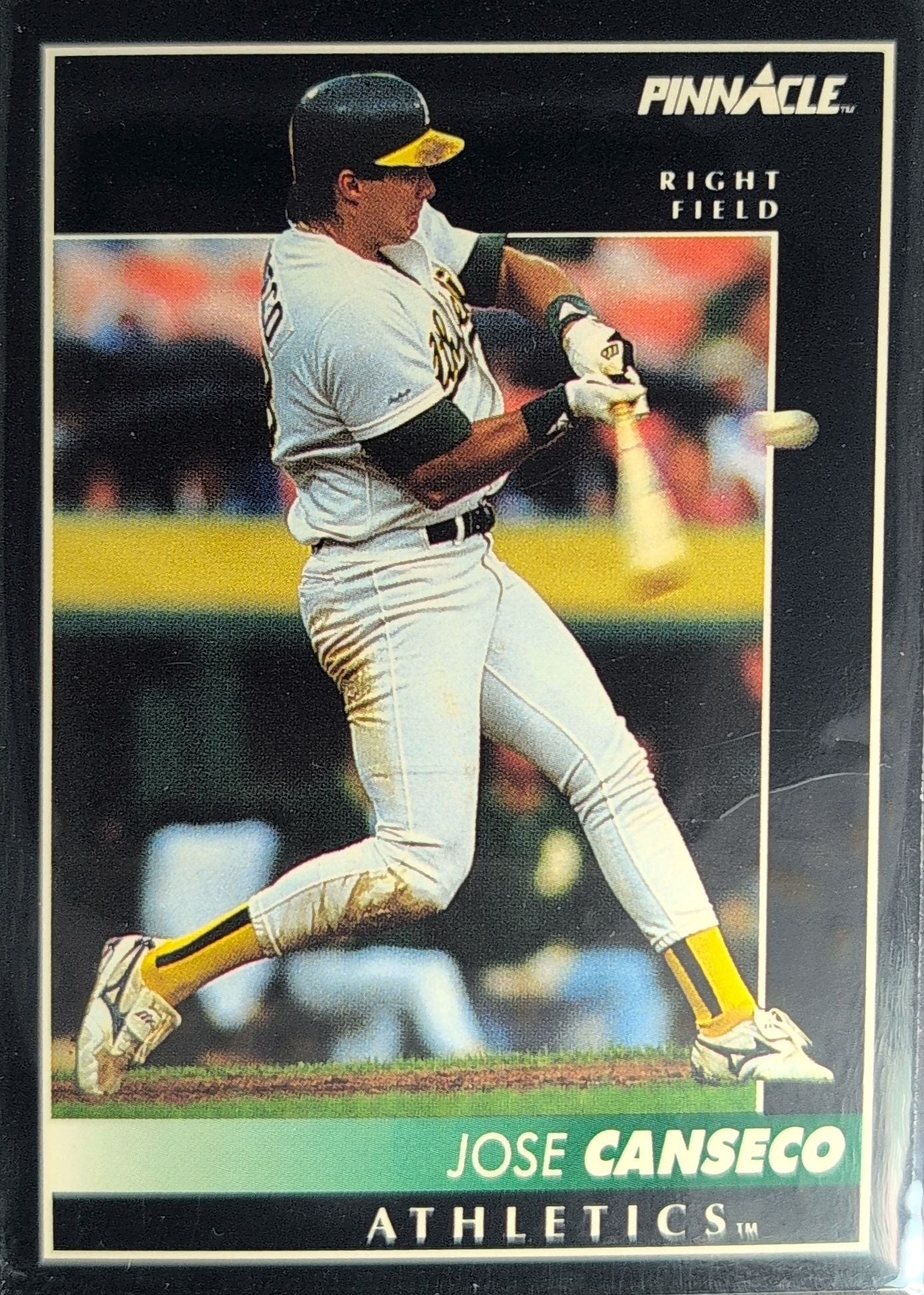 1992 Pinnacle Jose Canseco #130 Oakland Athletics front