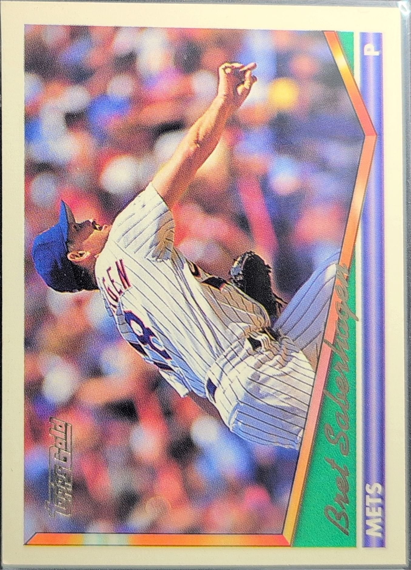 Bret Saberhagen 1994 Topps #245 Gold New York Mets - front image