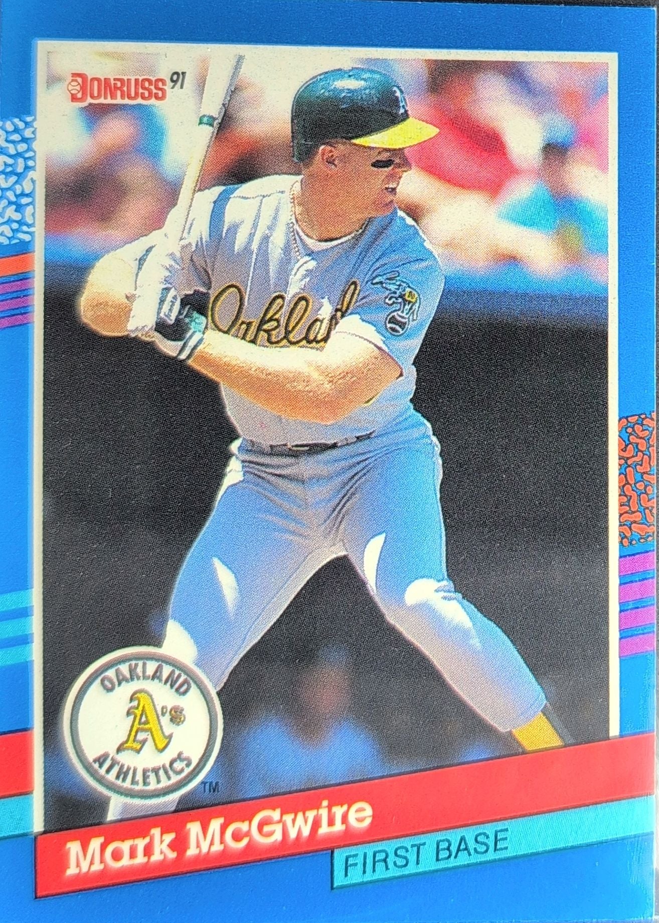 1991 Donruss Mark McGwire #105b Oakland Athletics front