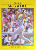 1991 Fleer Mark McGwire #17 Oakland Athletics front