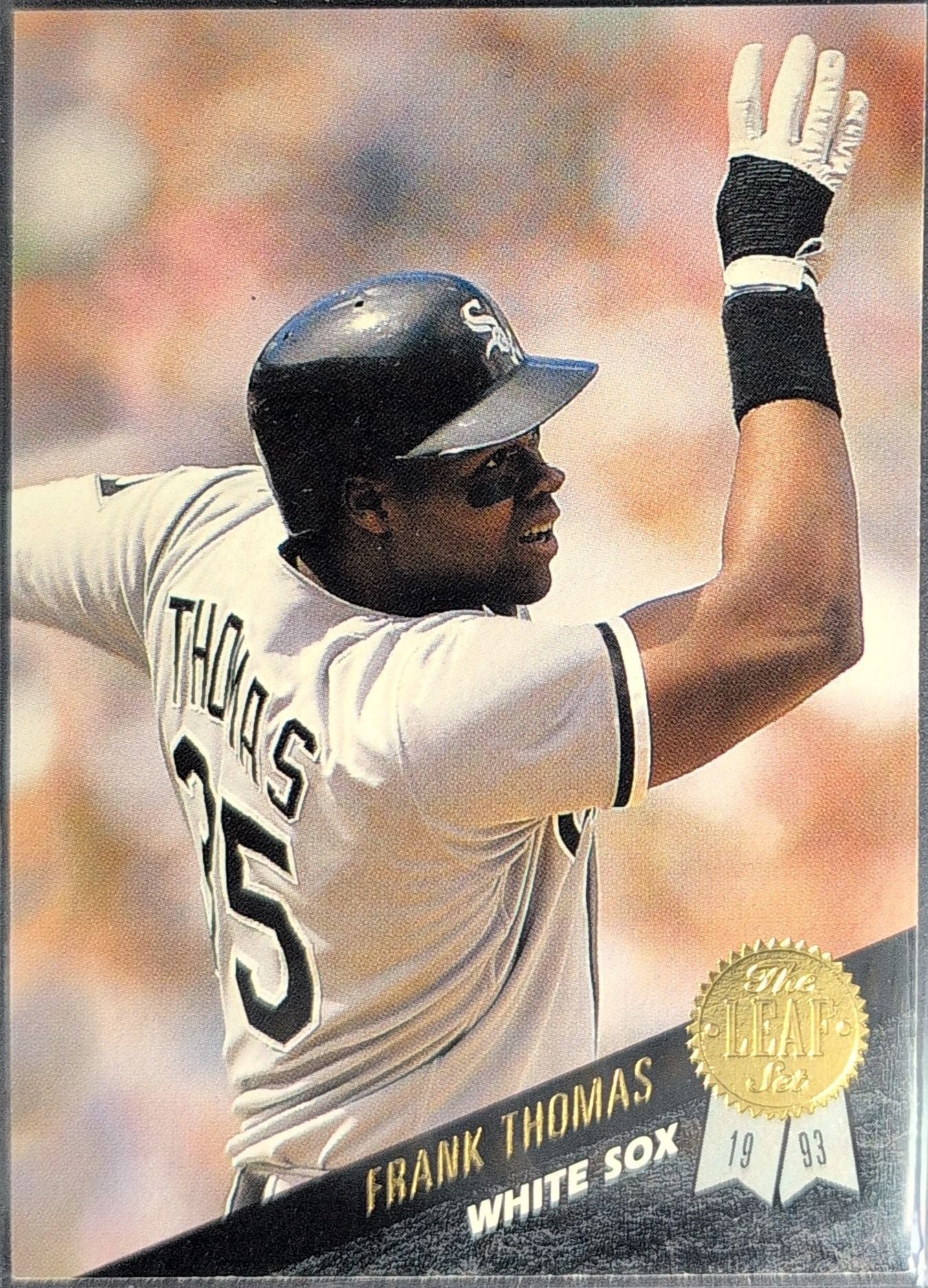 1993 Leaf Frank Thomas #195 Chicago White Sox front