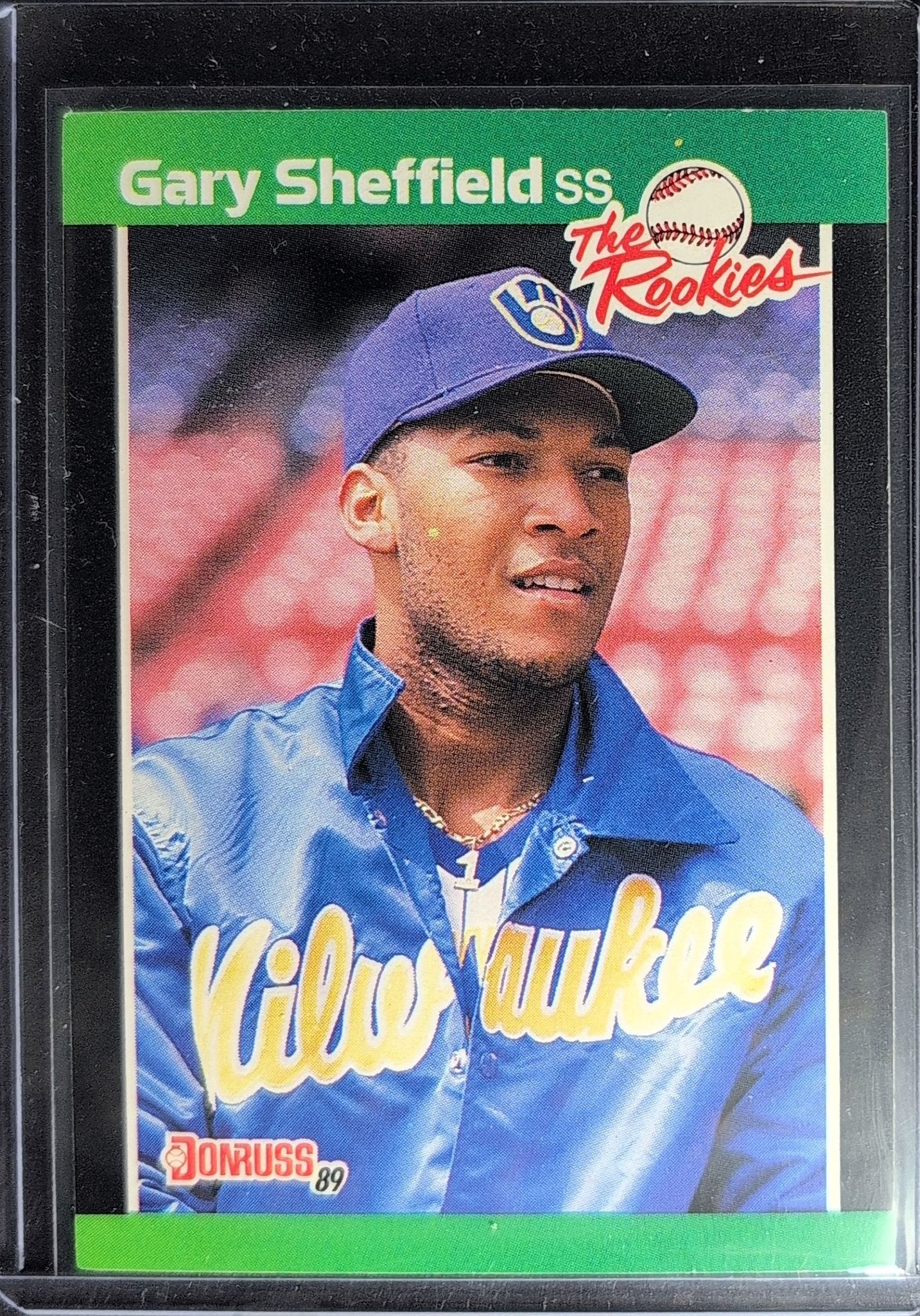 Gary Sheffield 1989 Donruss The Rookies #1 Milwaukee Brewers - front image