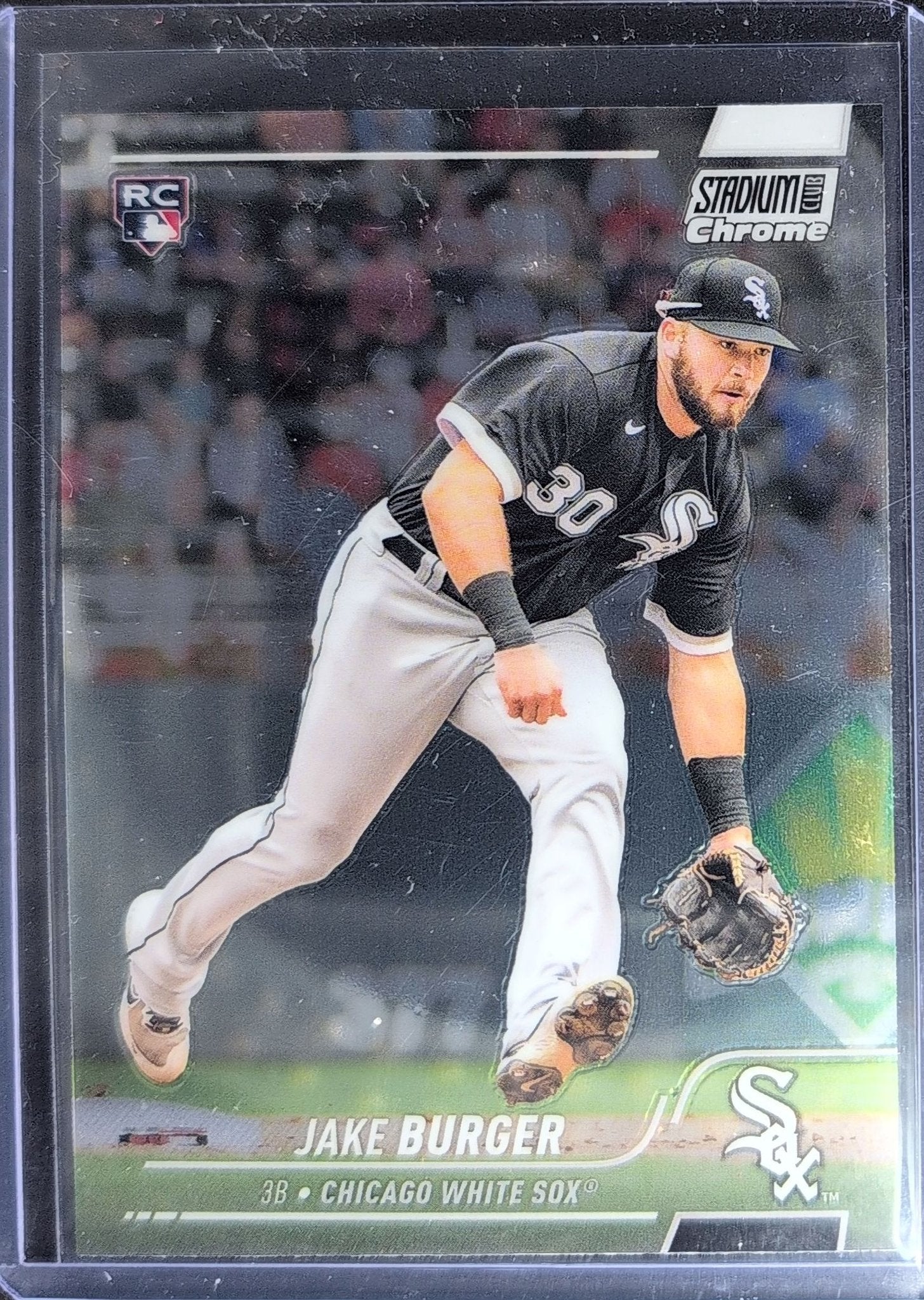 Jake Burger 2022 Stadium Club Chrome #157 Rookie RC Chicago White Sox - front image