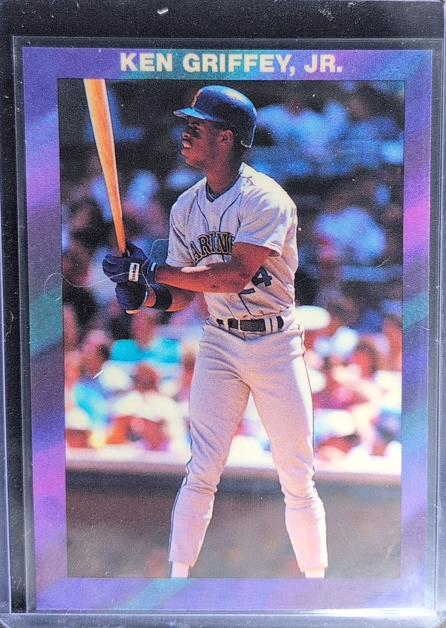 1990 Ken Griffey Jr. Blue Border (unlicensed) Ken Griffey, Jr. #NNO Seattle Mariners front