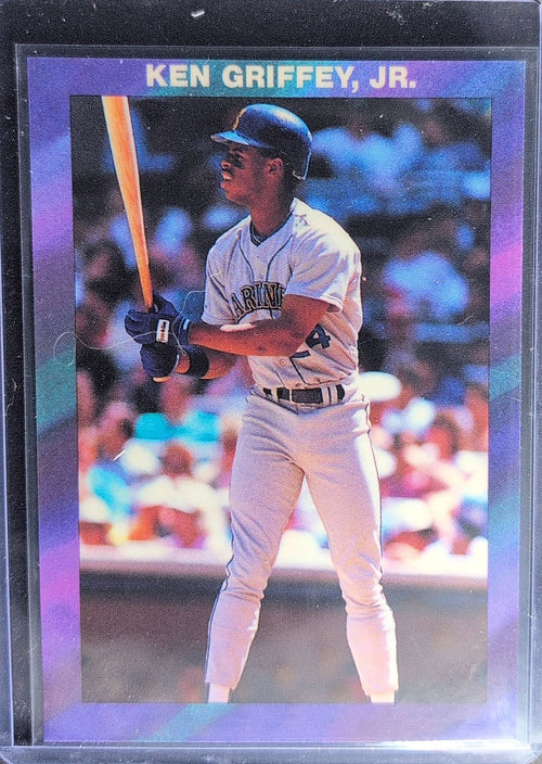1990 Ken Griffey Jr. Blue Border (unlicensed) Ken Griffey, Jr. #NNO Seattle Mariners front