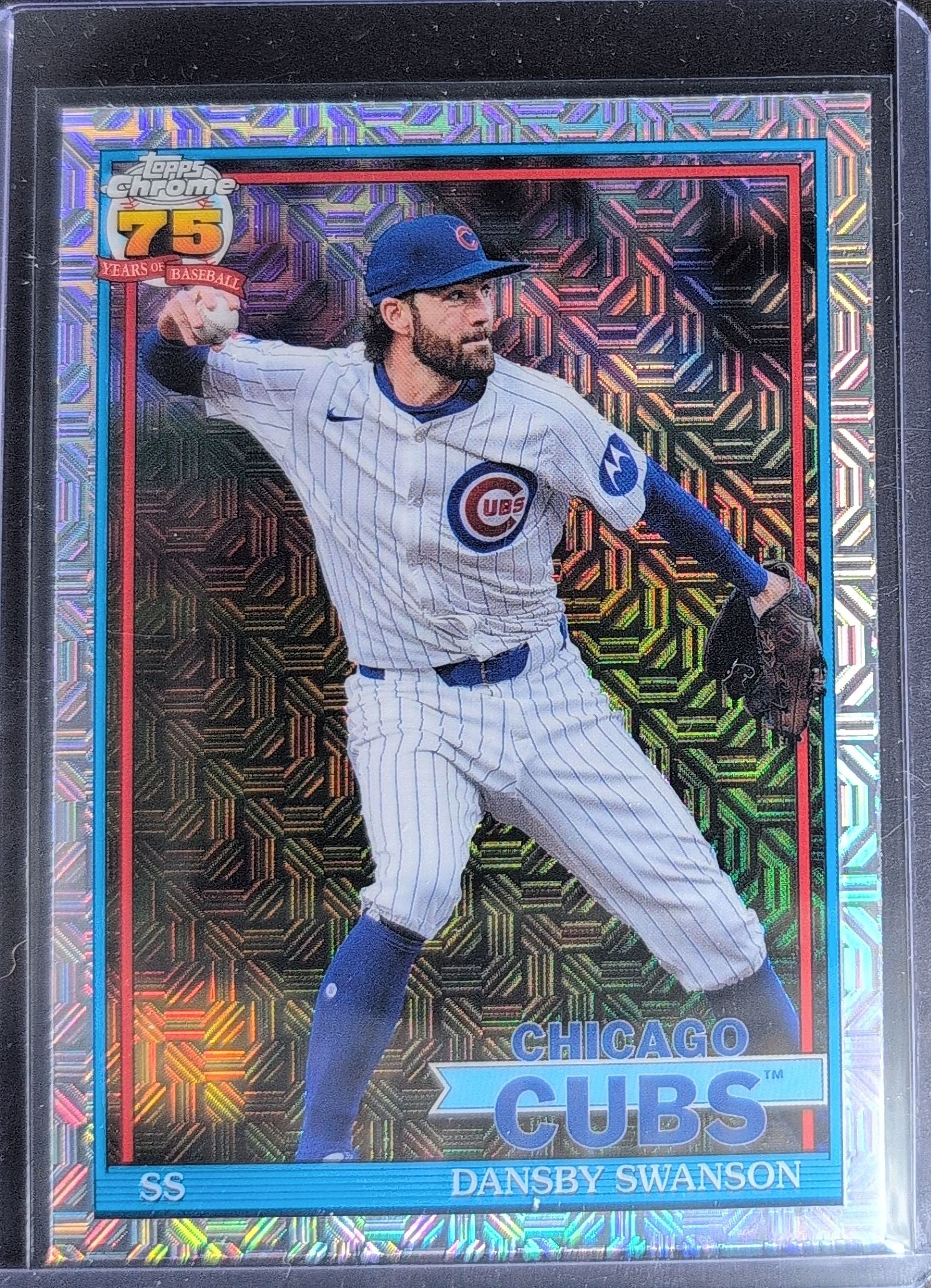 2026 Topps Dansby Swanson #91C-7 1991 Topps Baseball 35th Anniversary Chrome (Series One) Chicago Cubs front