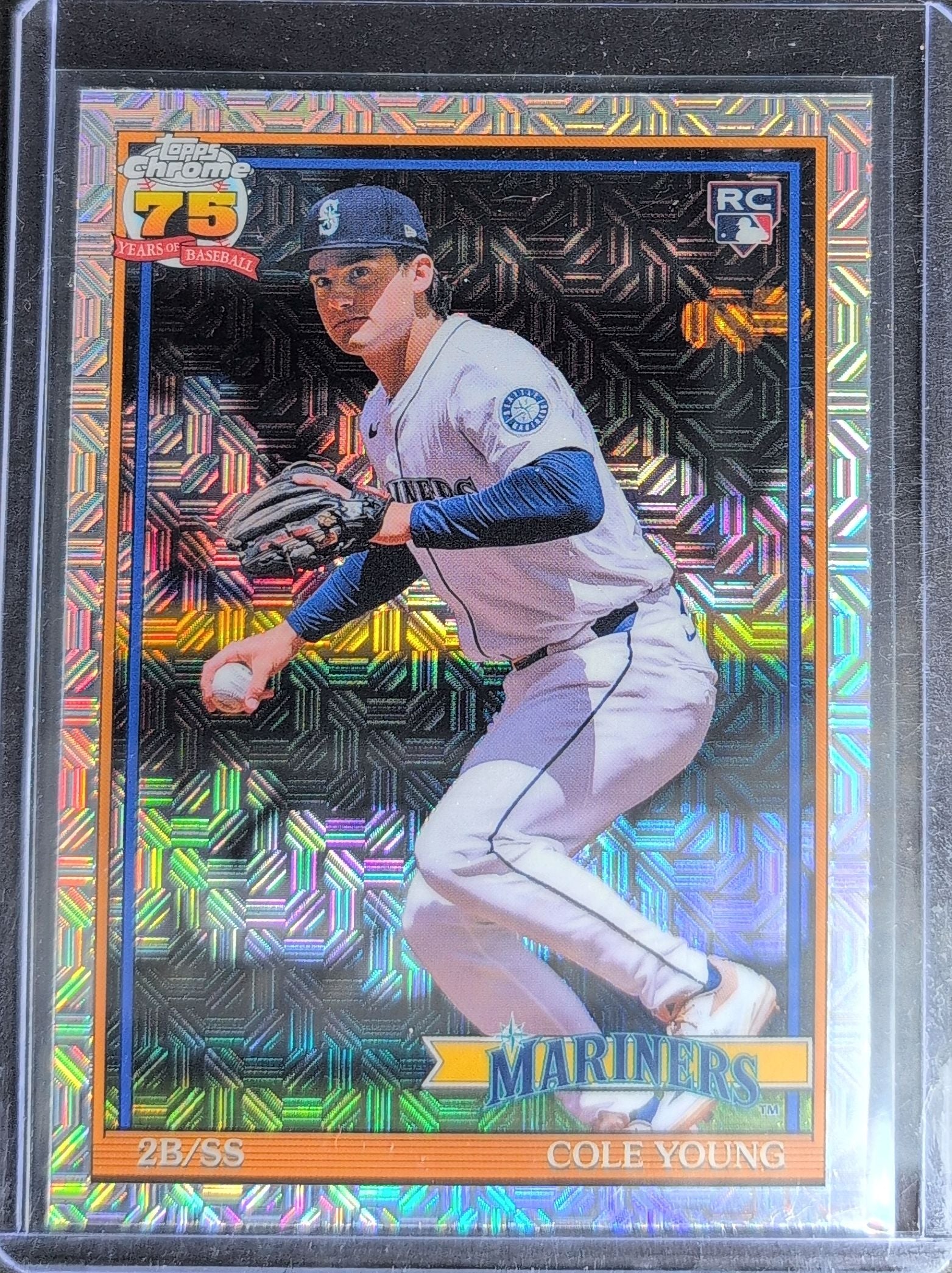 2026 Topps Cole Young #91C-8 1991 Topps Baseball 35th Anniversary Chrome (Series One) Seattle Mariners front