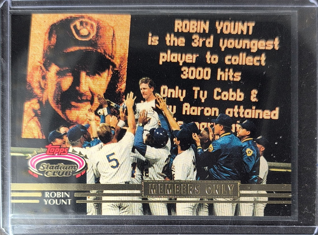 Robin Yount 1992 Stadium Club Members Only #NNO Milwaukee Brewers - front image