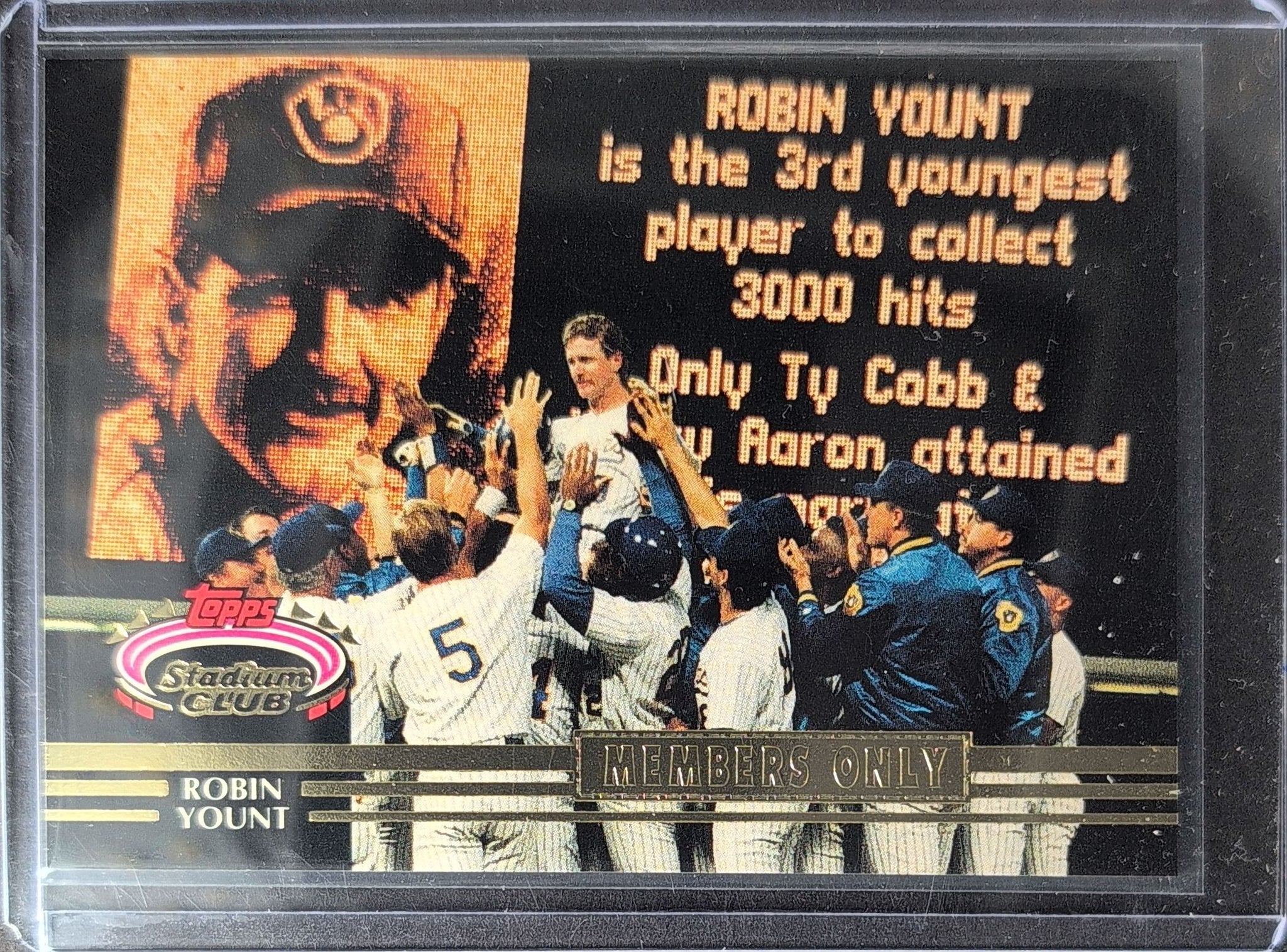 Robin Yount 1992 Stadium Club Members Only #NNO Milwaukee Brewers - front image