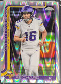 2025 Topps Chrome Will Reichard #203 Ray Wave Refractor Minnesota Vikings front