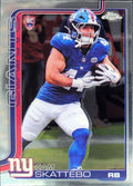 2025 Topps Chrome Cam Skattebo #331 RC New York Giants front