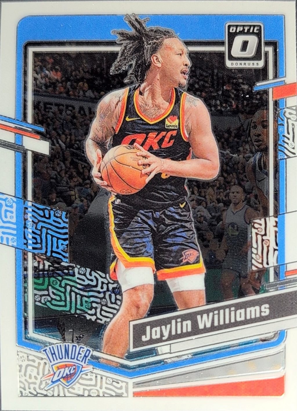 2023-24 Donruss Optic Jaylin Williams #150 Oklahoma City Thunder front