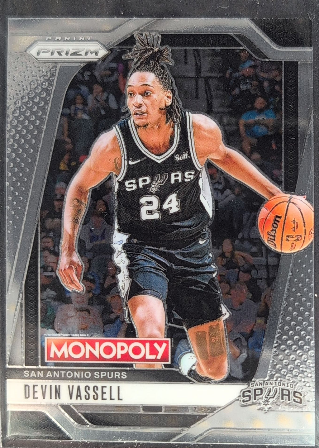 2024-25 Panini Prizm Monopoly Devin Vassell #74 San Antonio Spurs front