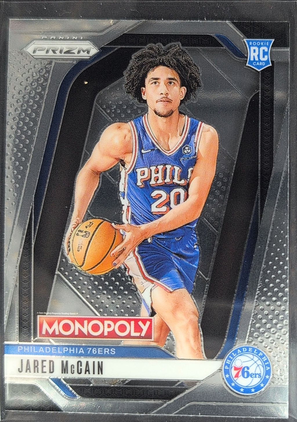 2024-25 Panini Prizm Monopoly Jared McCain #3 RC Philadelphia 76ers front