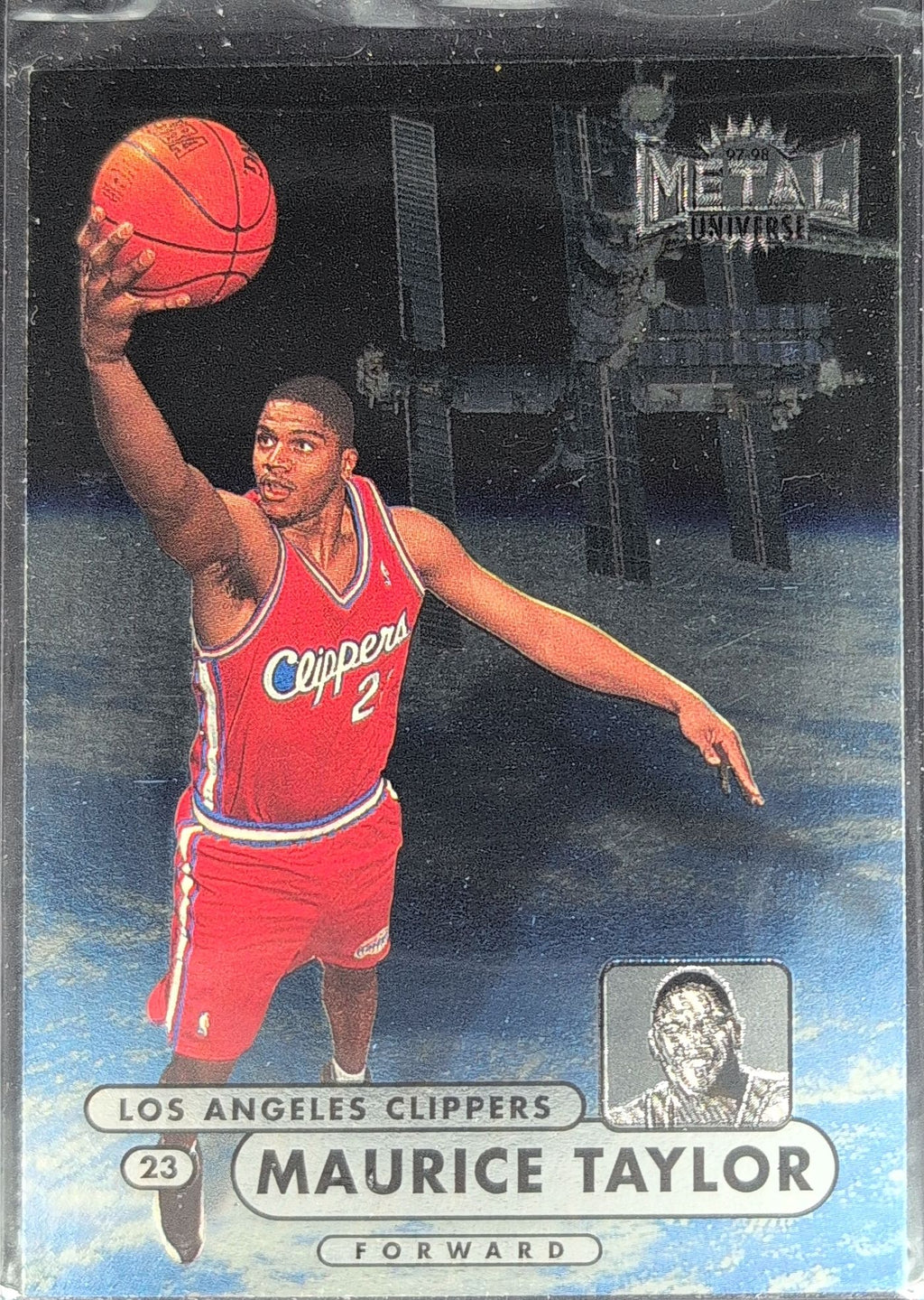 1997-98 Metal Universe Championship Maurice Taylor #75 RC Los Angeles Clippers front