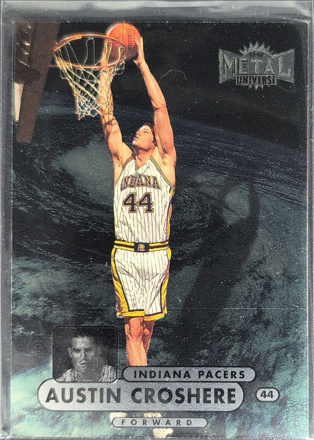 1997-98 Metal Universe Championship Austin Croshere #38 RC Indiana Pacers front