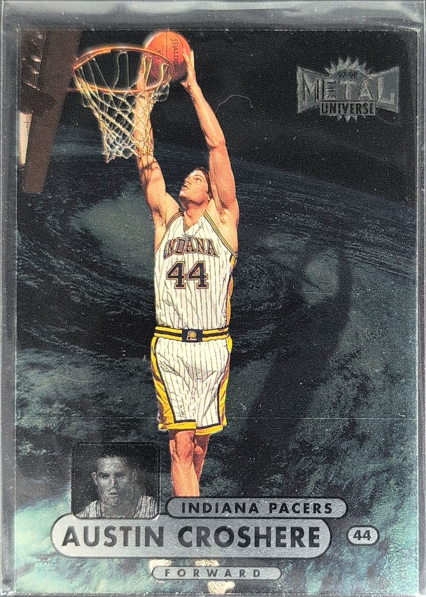 1997-98 Metal Universe Championship Austin Croshere #38 RC Indiana Pacers front