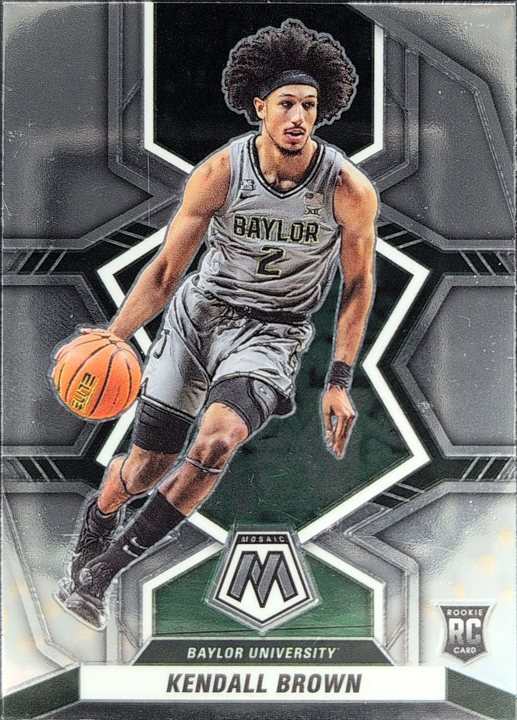 2022 Panini Chronicles Draft Picks Kendall Brown #15 Mosaic Baylor Bears front