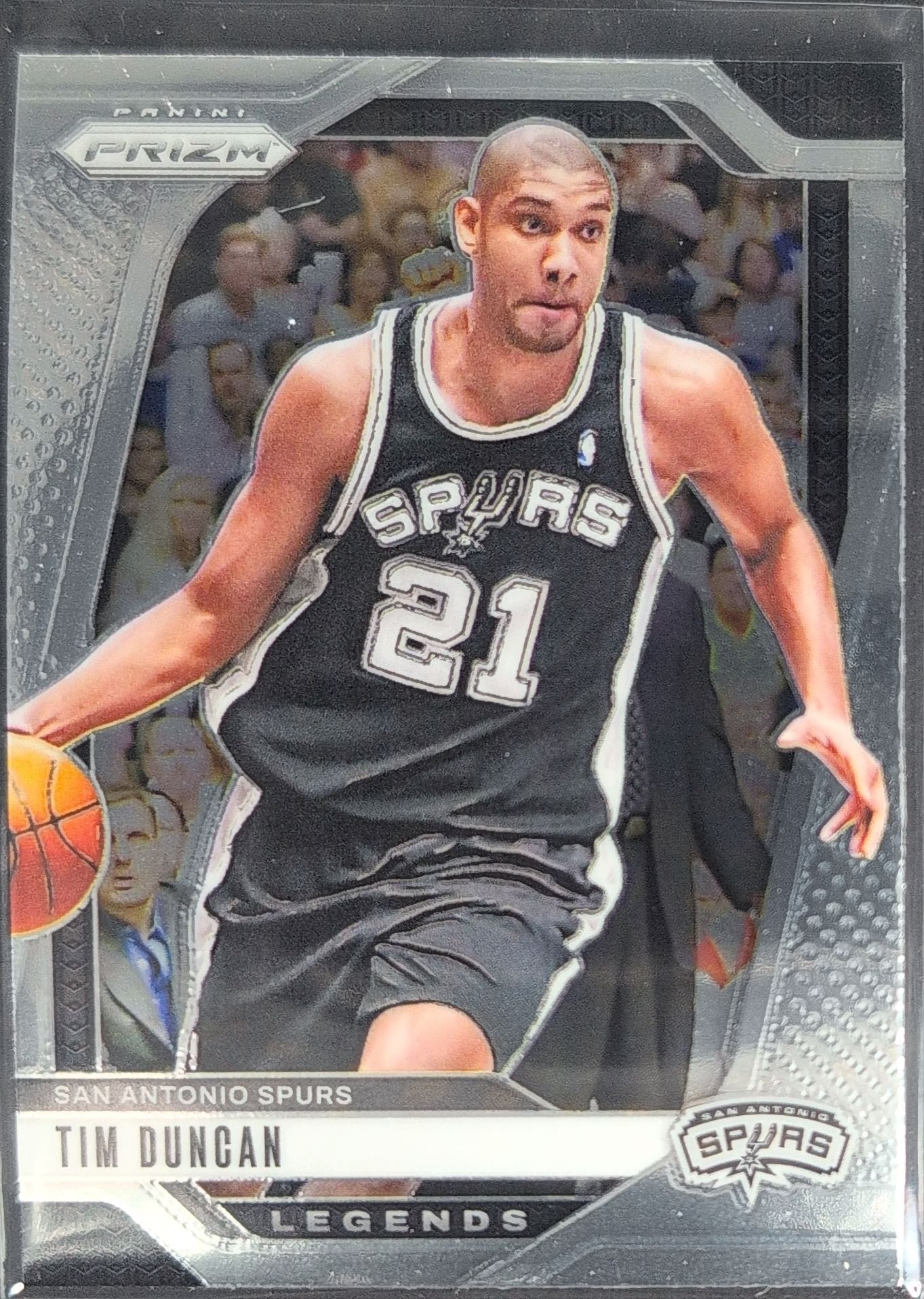 2024-25 Panini Prizm Tim Duncan #297 Prizms Silver San Antonio Spurs front