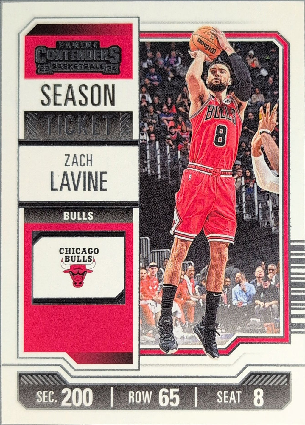 2023-24 Panini Contenders Zach LaVine #41 Chicago Bulls front