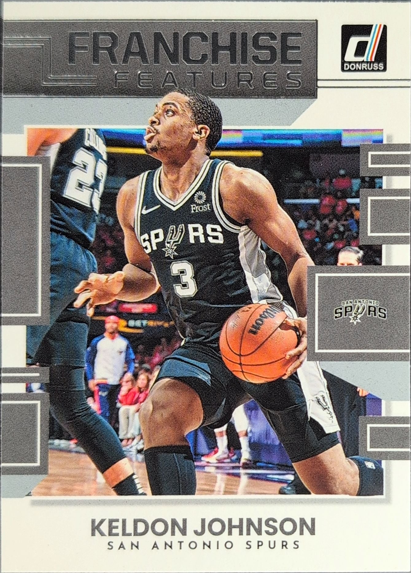 2022-23 Donruss Keldon Johnson #30 Franchise Features San Antonio Spurs front
