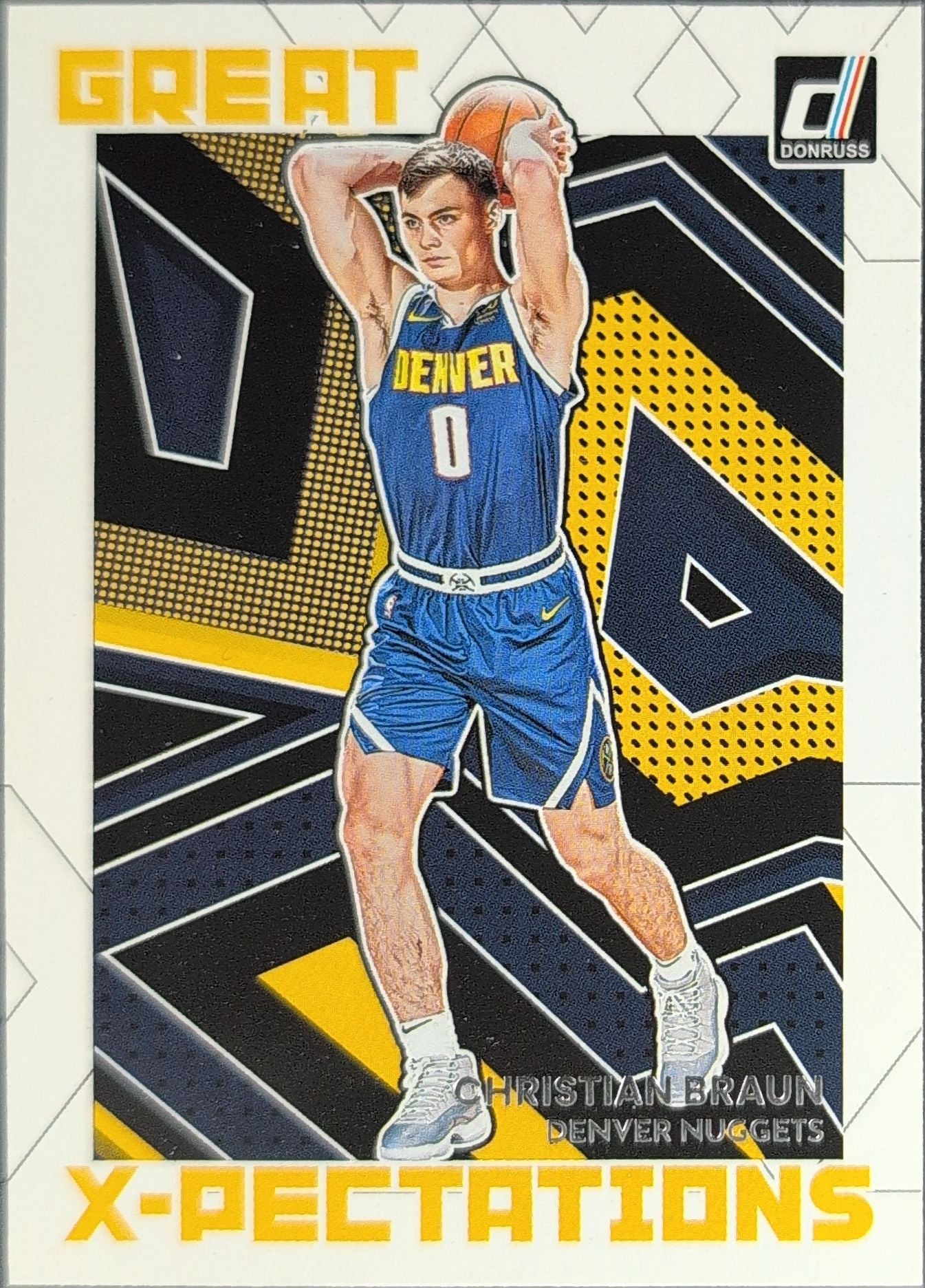 2022-23 Donruss Christian Braun #21 Great X-Pectations Denver Nuggets front
