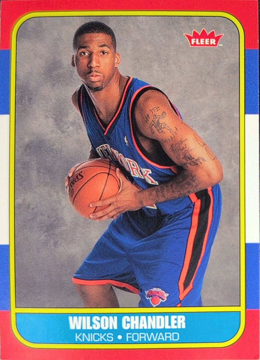 2007-08 Fleer Wilson Chandler #86R-137 86-87 Retro Rookies New York Knicks front