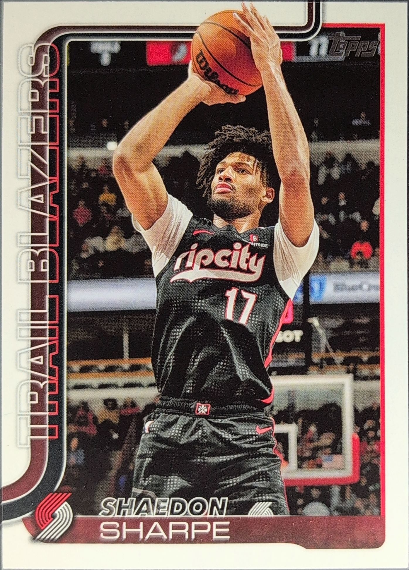 2025-26 Topps Shaedon Sharpe #127 Portland Trail Blazers front