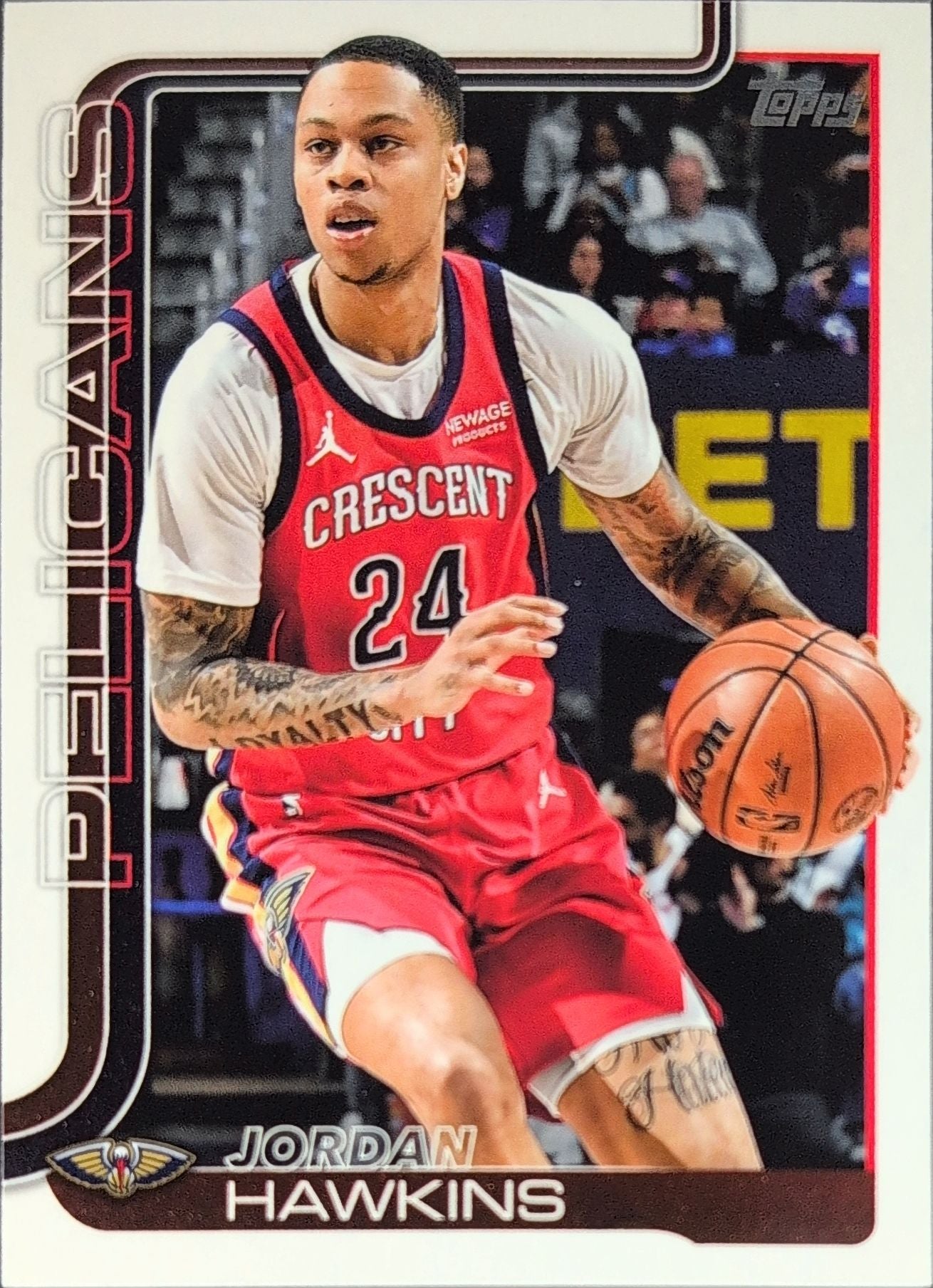 2025-26 Topps Jordan Hawkins #194 New Orleans Pelicans front