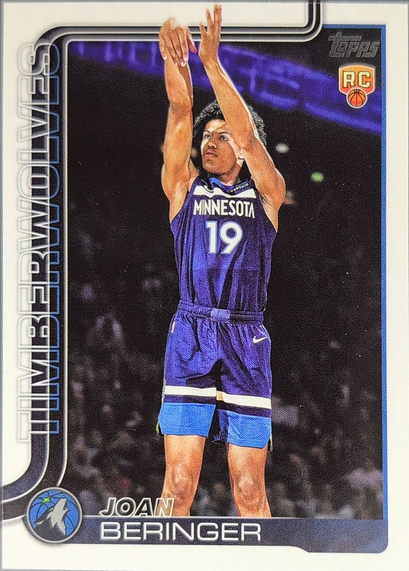 2025-26 Topps Joan Beringer #217 RC Minnesota Timberwolves front