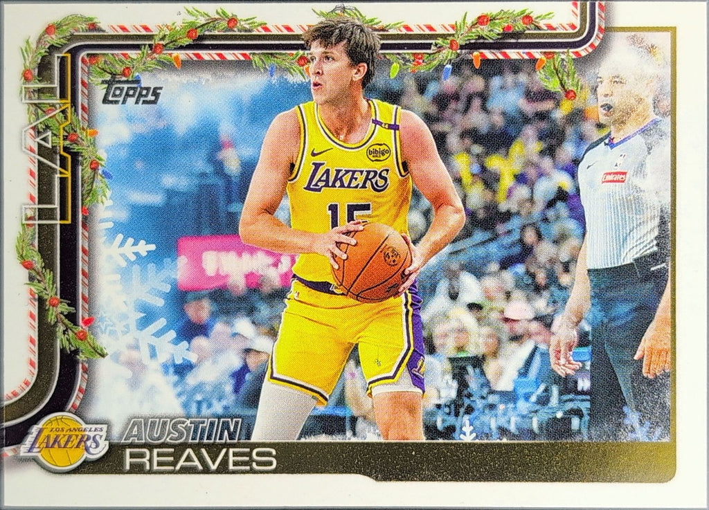 2025-26 Topps Holiday Austin Reaves #H120 Los Angeles Lakers front