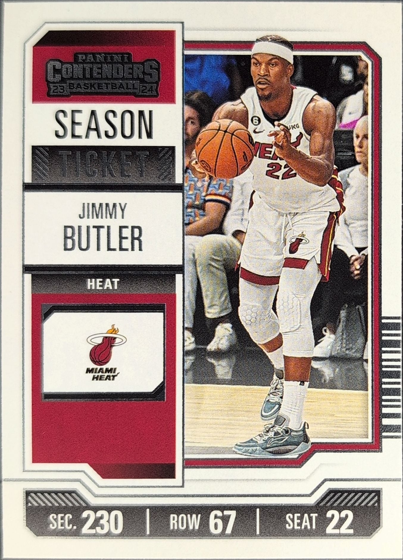 2023-24 Panini Contenders Jimmy Butler #69 Miami Heat front