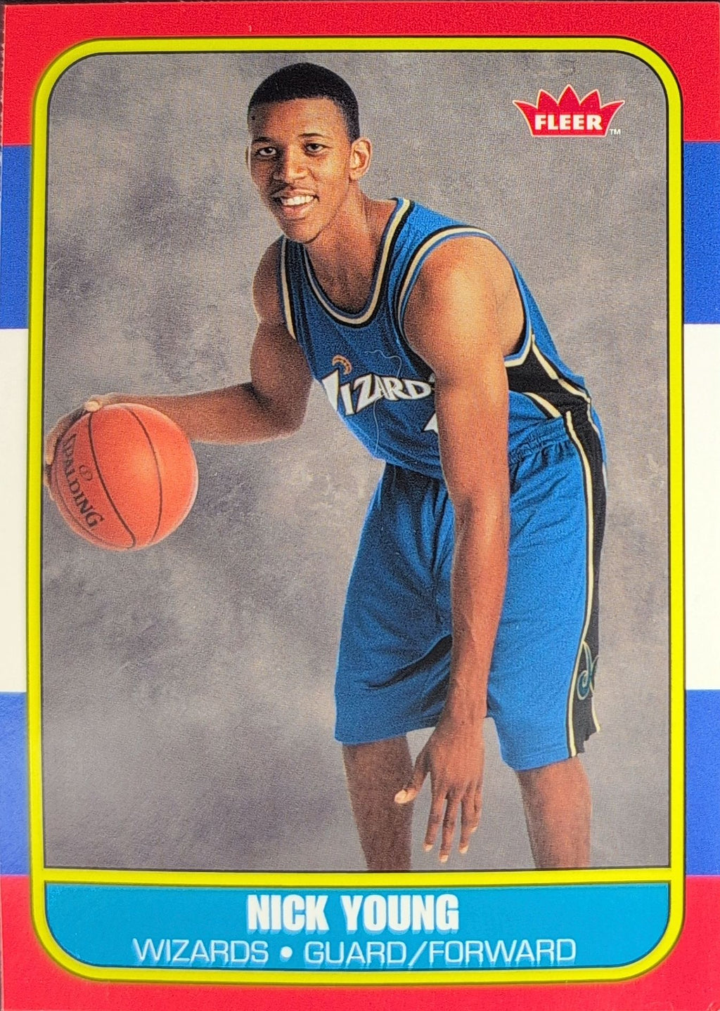 2007-08 Fleer Nick Young #86R-160 86-87 Retro Rookies Washington Wizards front