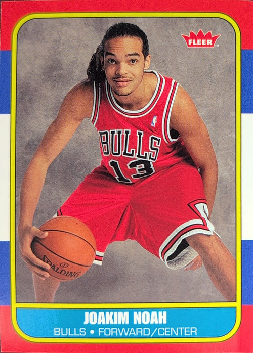 2007-08 Fleer Joakim Noah #86R-151 86-87 Retro Rookies Chicago Bulls front