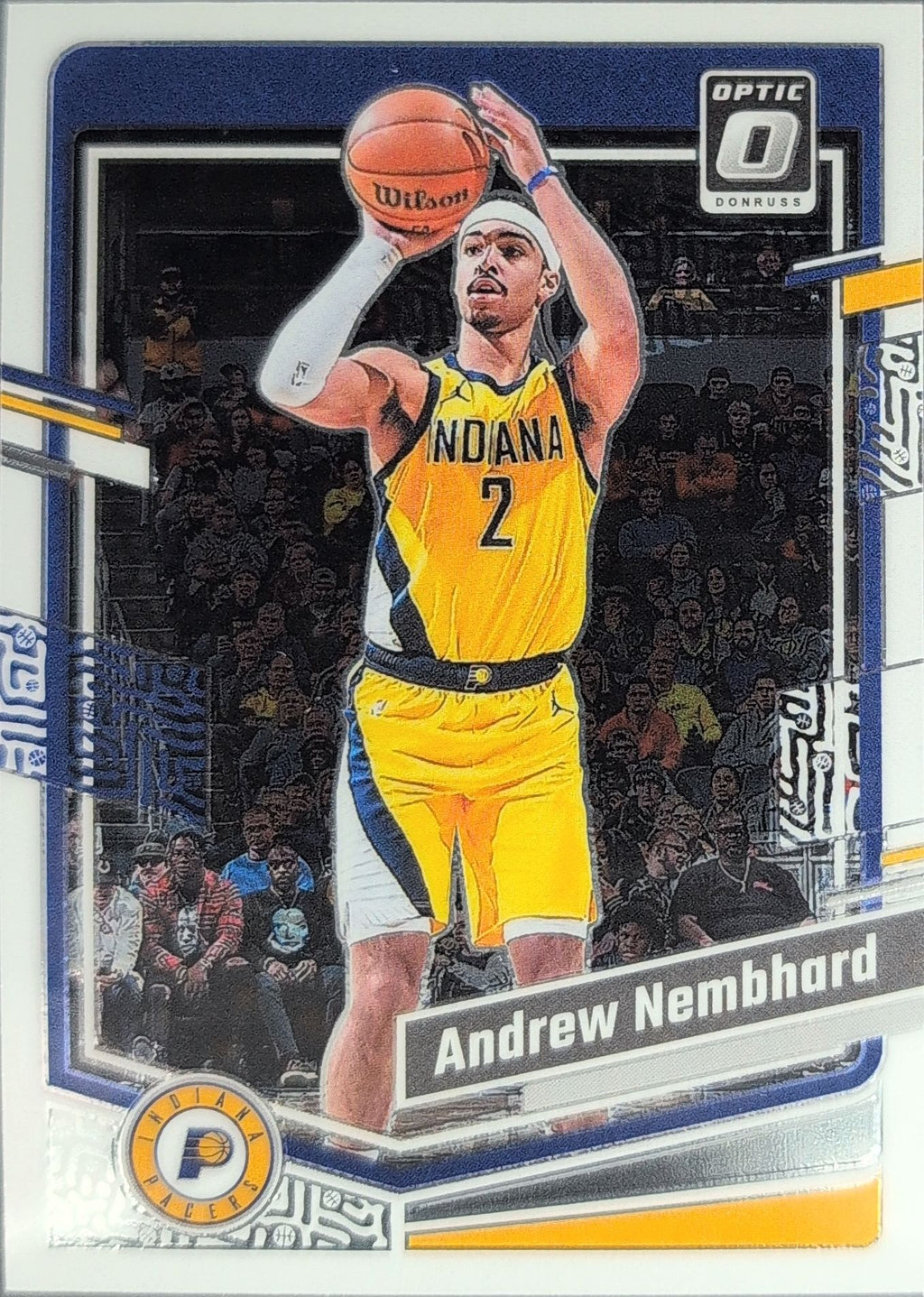 2023-24 Donruss Optic Andrew Nembhard #3 Purple Indiana Pacers front