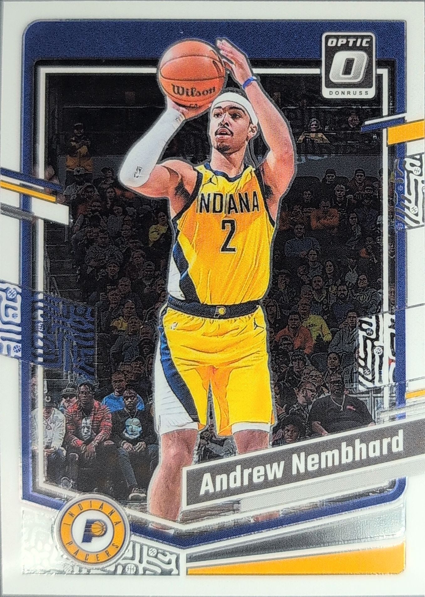 2023-24 Donruss Optic Andrew Nembhard #3 Purple Indiana Pacers front