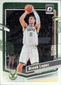 2023-24 Donruss Optic Brook Lopez #15 Holo Milwaukee Bucks front