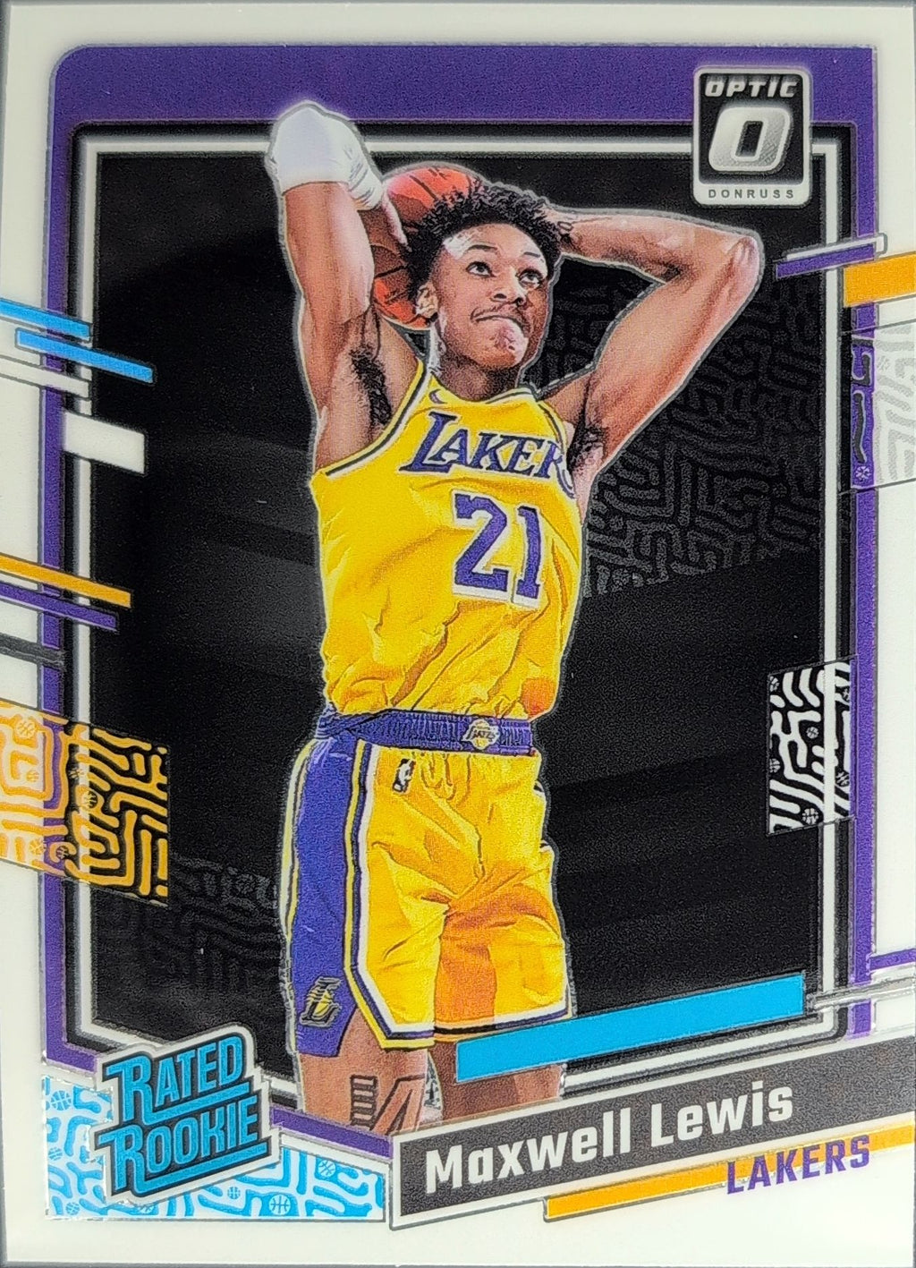 2023-24 Donruss Optic Maxwell Lewis #211 RC Los Angeles Lakers front