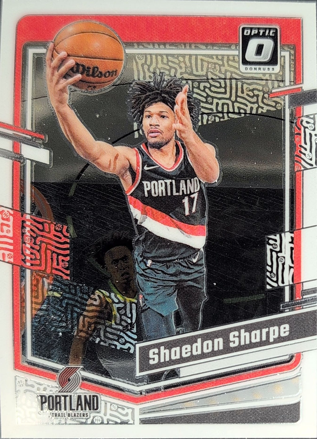 2023-24 Donruss Optic Shaedon Sharpe #170 Portland Trail Blazers front