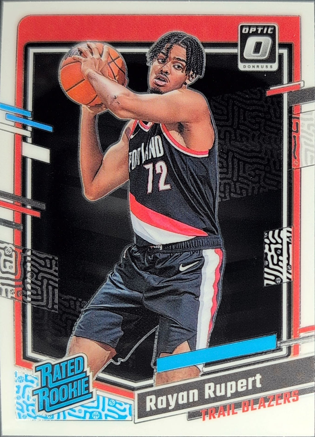 2023-24 Donruss Optic Rayan Rupert #248 RC Portland Trail Blazers front
