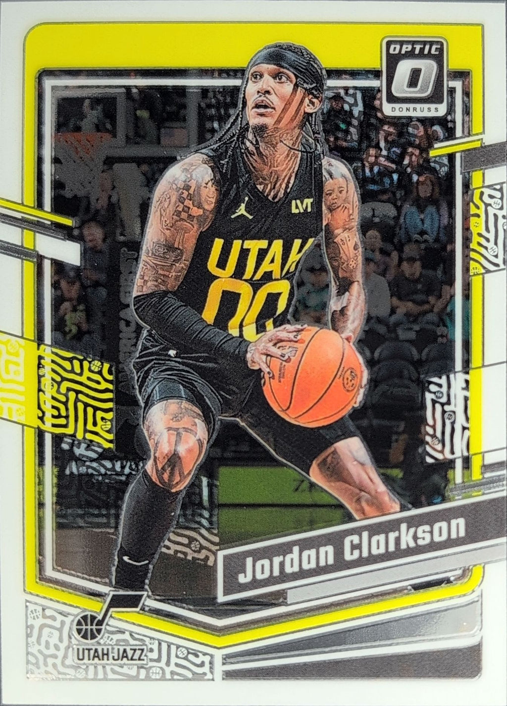2023-24 Donruss Optic Jordan Clarkson #30 Purple Utah Jazz front